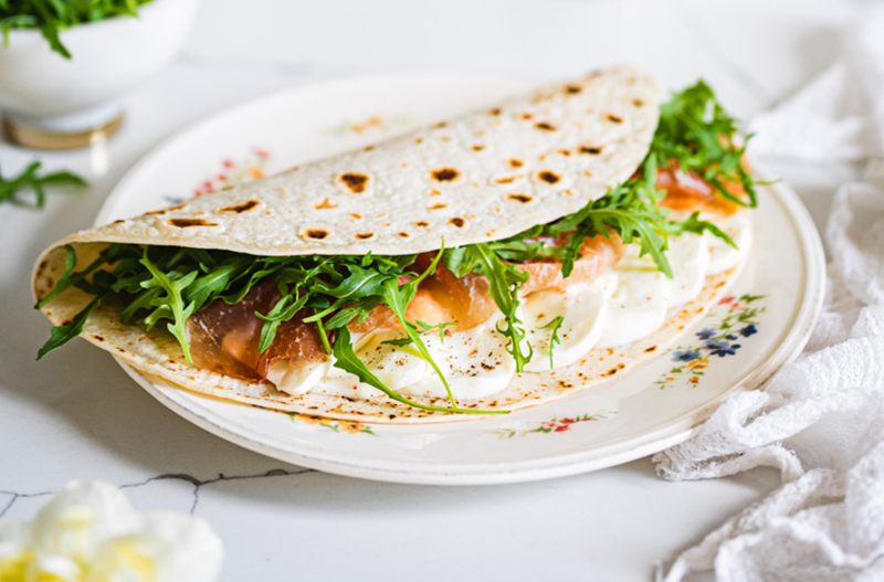 piadina con crudo e rucola cortelazzi