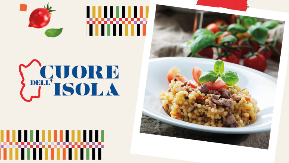 fregola sarda cuore dell’isola con salsiccia fresca